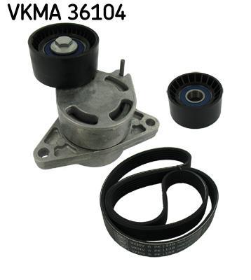Kit de courroie d'accessoire (Courroie d’alternateur) SKF VKMA 36104